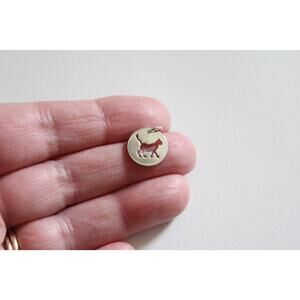 Sterling Silver Cat Charm, Silver Cat Cutout Charm